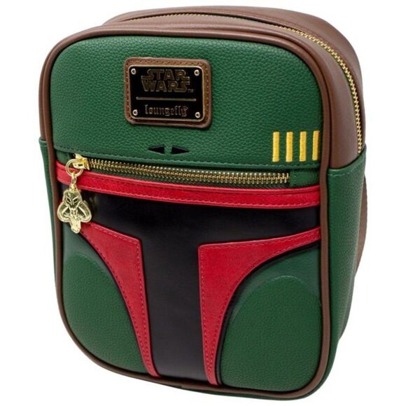Loungefly X Star Wars Boba Fett Crossbody Bag NWT - Picture 2 of 3
